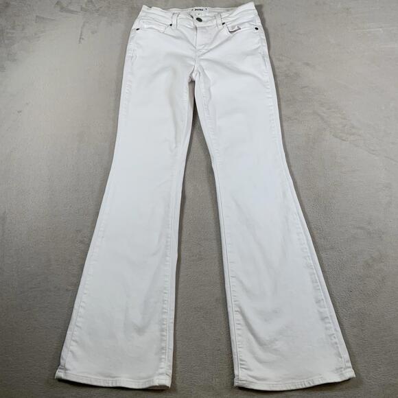Paige‎ Bootcut Jeans Womens 27x31 White Mid Rise Denim Light Wash Ladies EUC - Picture 1 of 13